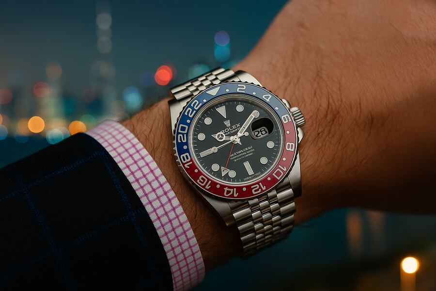 Curated timepiece from the Chrono Vogue collection