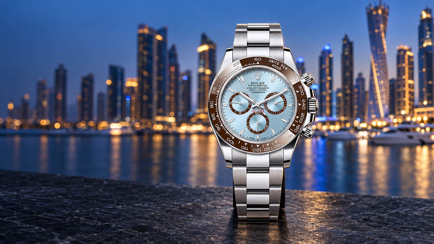 Curated timepiece from the Chrono Vogue collection