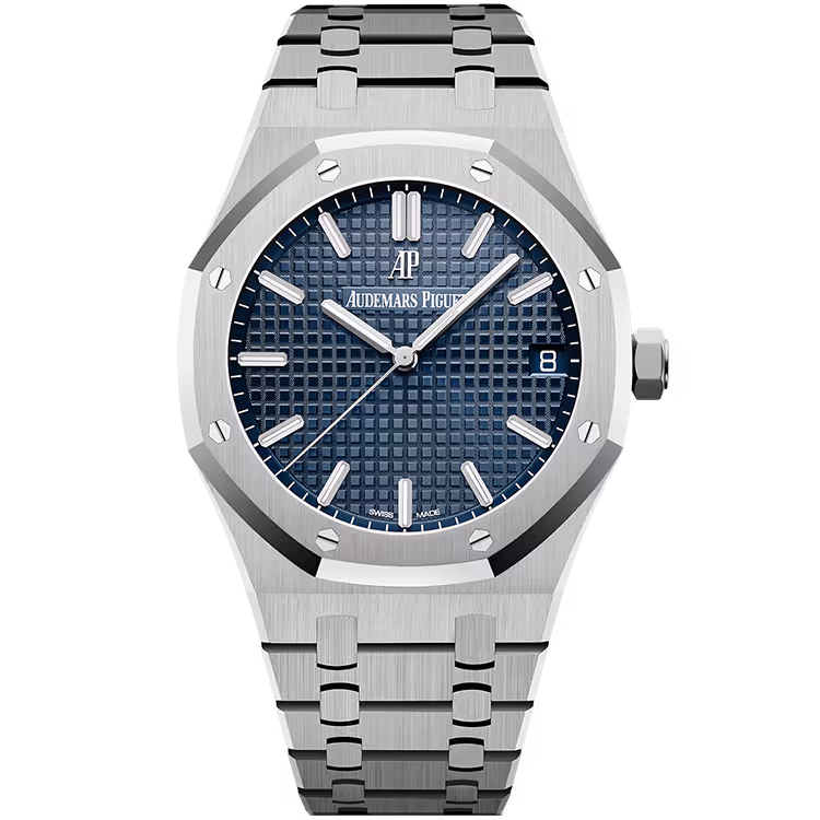 Audemars Piguet Royal Oak, blue dial, stainless steel